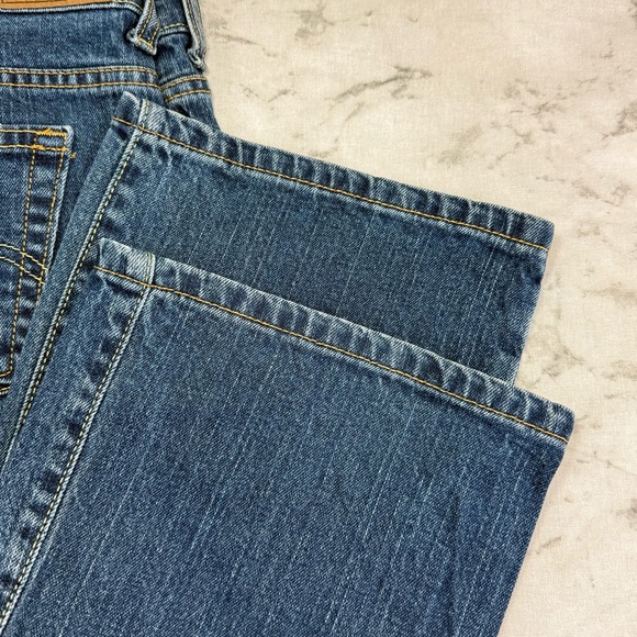 Levis 515 Bootcut Jeans Blue Denim Cotton/Lycra Zip 9.5" Leg - Picture 3 of 16